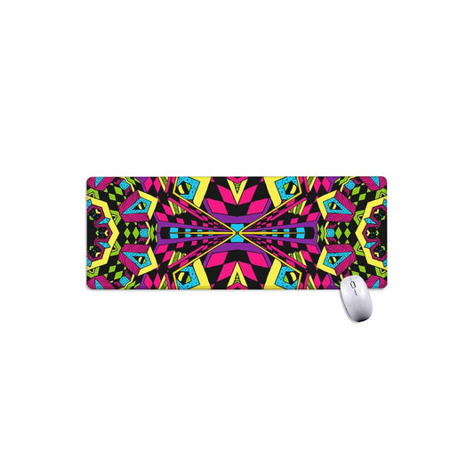 Psychedelic Ethnic Trippy Print Extended Mouse Pad