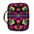 Psychedelic Ethnic Trippy Print Front Pocket Bible Bag