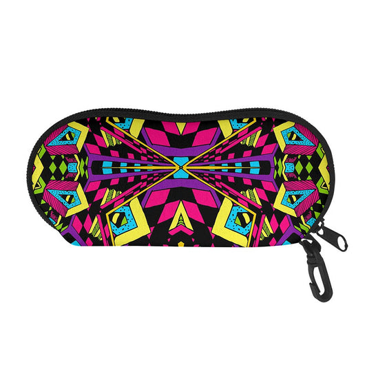 Psychedelic Ethnic Trippy Print Glasses Case