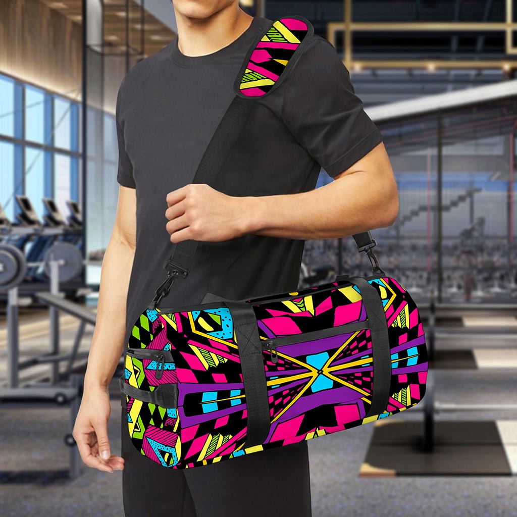 Psychedelic Ethnic Trippy Print Gym Bag