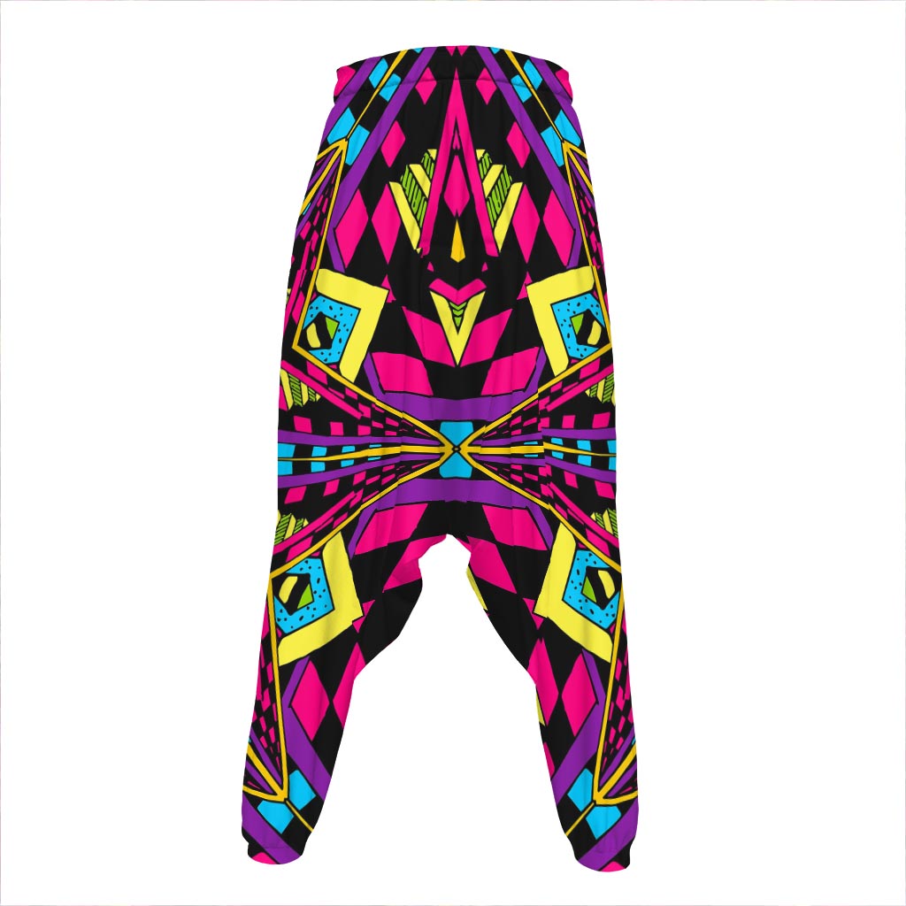 Psychedelic Ethnic Trippy Print Hammer Pants