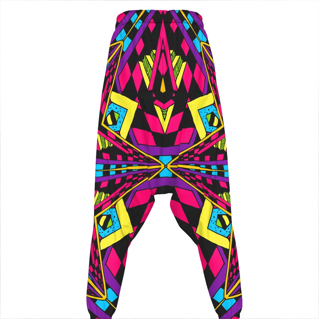 Psychedelic Ethnic Trippy Print Hammer Pants