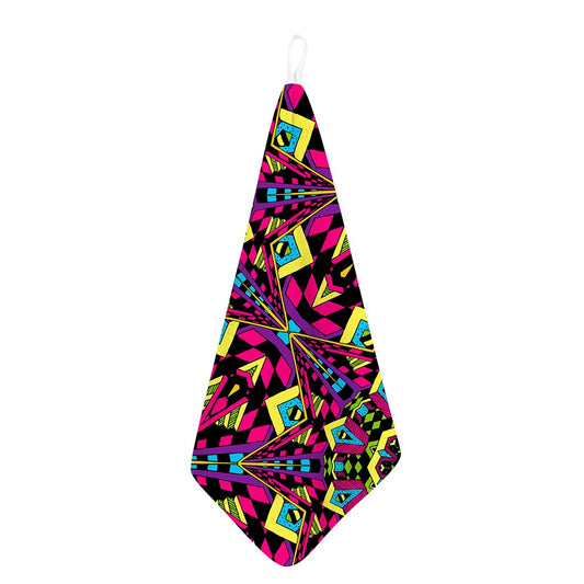 Psychedelic Ethnic Trippy Print Hand Towel
