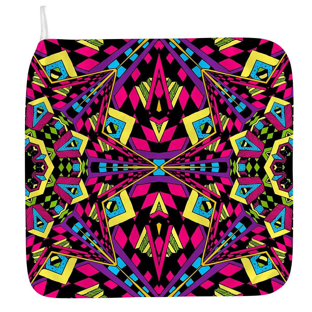 Psychedelic Ethnic Trippy Print Hand Towel