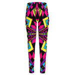 Psychedelic Ethnic Trippy Print High-Waisted Pocket Leggings