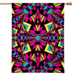 Psychedelic Ethnic Trippy Print House Flag