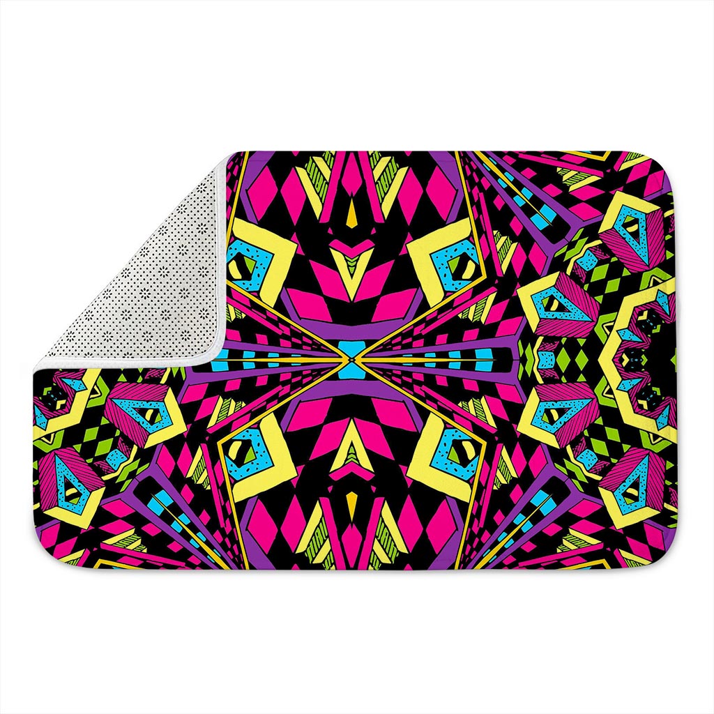 Psychedelic Ethnic Trippy Print Indoor Door Mat