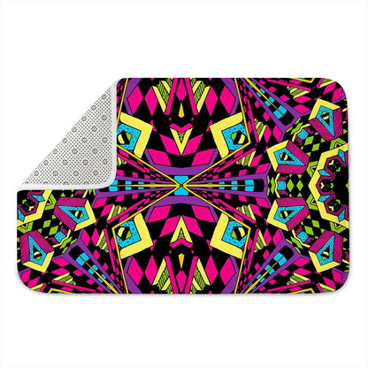Psychedelic Ethnic Trippy Print Indoor Door Mat