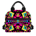 Psychedelic Ethnic Trippy Print Insulated Lunch Bag