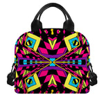Psychedelic Ethnic Trippy Print Insulated Lunch Bag