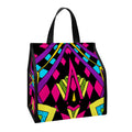 Psychedelic Ethnic Trippy Print Insulated Lunch Tote