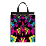 Psychedelic Ethnic Trippy Print Insulated Lunch Tote