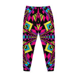 Psychedelic Ethnic Trippy Print Jogger Pants