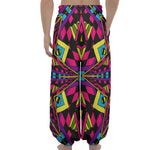 Psychedelic Ethnic Trippy Print Lantern Pants