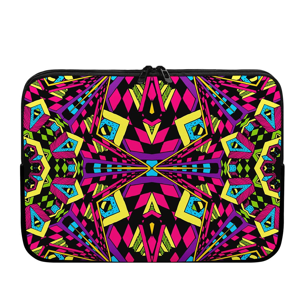 Psychedelic Ethnic Trippy Print Laptop Sleeve