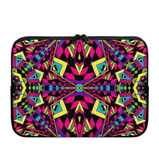 Psychedelic Ethnic Trippy Print Laptop Sleeve