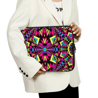 Psychedelic Ethnic Trippy Print Laptop Sleeve