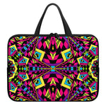 Psychedelic Ethnic Trippy Print Laptop Sleeve With Handle