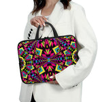 Psychedelic Ethnic Trippy Print Laptop Sleeve With Handle