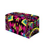 Psychedelic Ethnic Trippy Print Leather Tissue Box Cover