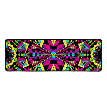 Psychedelic Ethnic Trippy Print Long Kitchen Mat