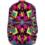 Psychedelic Ethnic Trippy Print Long Sleeve Baseball Jersey