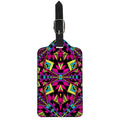 Psychedelic Ethnic Trippy Print Luggage Tag