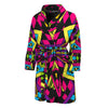 Psychedelic Ethnic Trippy Print Men's Bathrobe