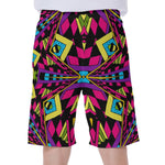Psychedelic Ethnic Trippy Print Men's Beach Shorts