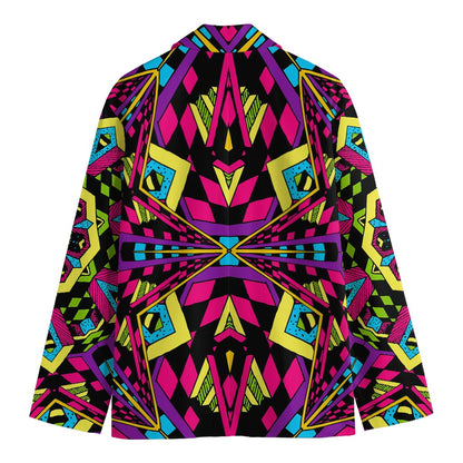 Psychedelic Ethnic Trippy Print Men's Blazer