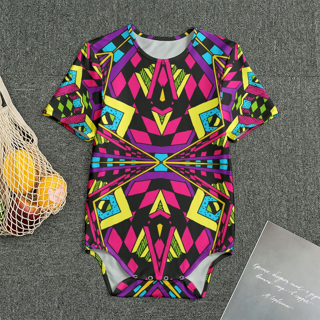 Psychedelic Ethnic Trippy Print Men's Bodysuit