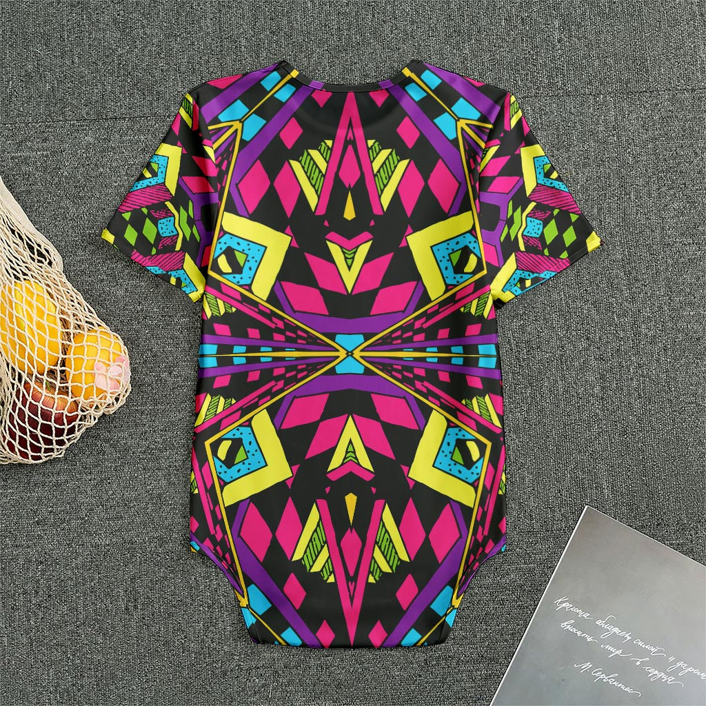 Psychedelic Ethnic Trippy Print Men's Bodysuit