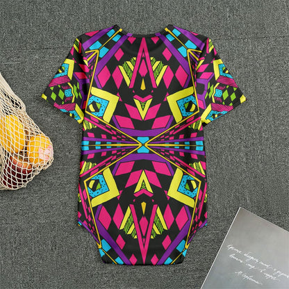 Psychedelic Ethnic Trippy Print Men's Bodysuit