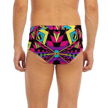 Psychedelic Ethnic Trippy Print Men's Briefs
