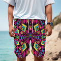 Psychedelic Ethnic Trippy Print Men's Cargo Shorts
