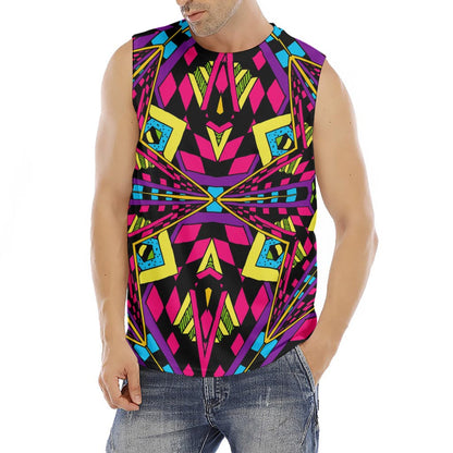 Psychedelic Ethnic Trippy Print Men's Fitness Tank Top