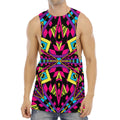 Psychedelic Ethnic Trippy Print Men's Muscle Tank Top