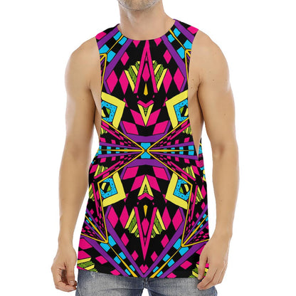 Psychedelic Ethnic Trippy Print Men's Muscle Tank Top