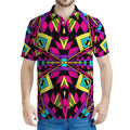 Psychedelic Ethnic Trippy Print Men's Polo Shirt