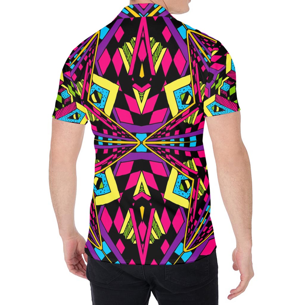 Psychedelic Ethnic Trippy Print Men's Shirt