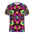 Psychedelic Ethnic Trippy Print Men's Athletic T-Shirt