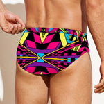 Psychedelic Ethnic Trippy Print Men's Swim Briefs