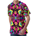 Psychedelic Ethnic Trippy Print Men's Velvet T-Shirt