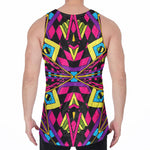 Psychedelic Ethnic Trippy Print Men's Velvet Tank Top