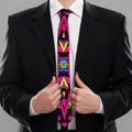 Psychedelic Ethnic Trippy Print Necktie