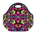 Psychedelic Ethnic Trippy Print Neoprene Lunch Bag