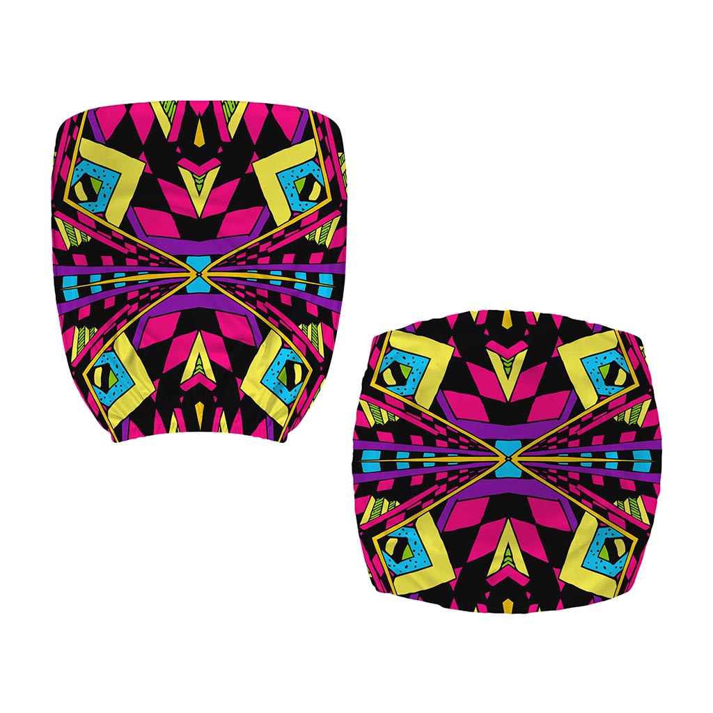 Psychedelic Ethnic Trippy Print Office Chair Cover
