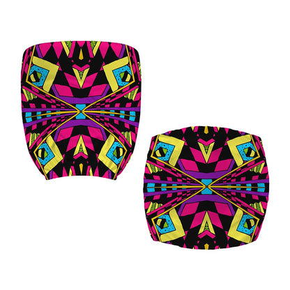 Psychedelic Ethnic Trippy Print Office Chair Cover