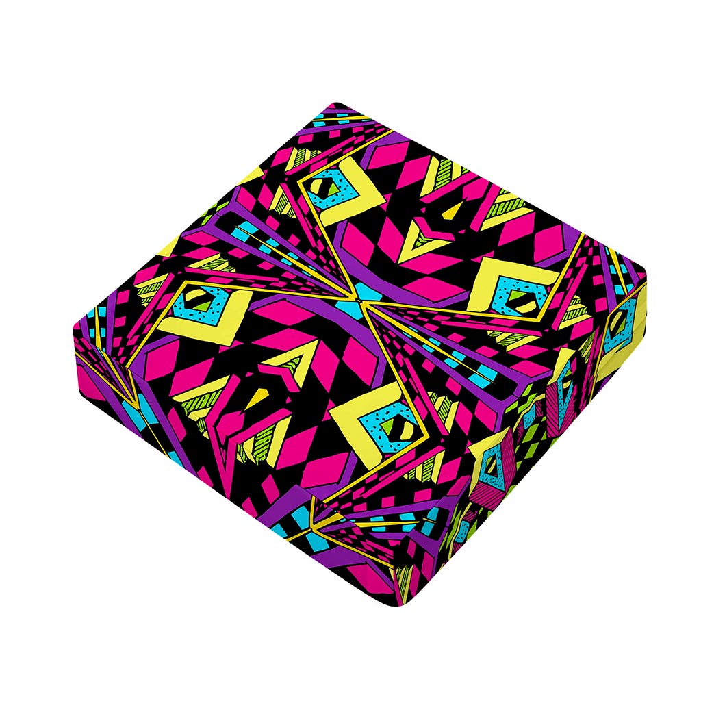 Psychedelic Ethnic Trippy Print Outdoor Seat Cushion Cover