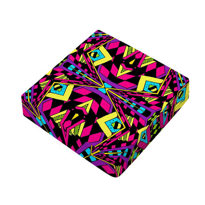 Psychedelic Ethnic Trippy Print Outdoor Seat Cushion Cover